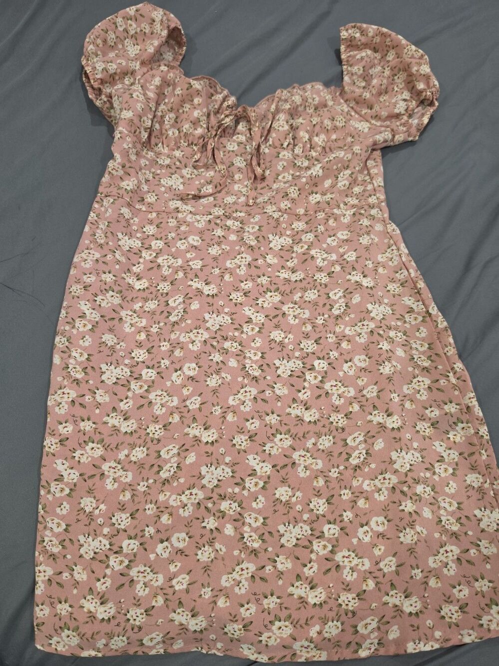 Floral Color Pink Dress From Shein Size M (6) Women's # 121